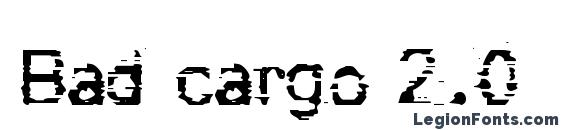 Bad cargo 2.0 font, free Bad cargo 2.0 font, preview Bad cargo 2.0 font
