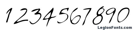 Bade regular Font, Number Fonts