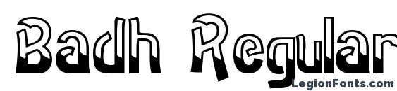 Badh Regular ttnorm Font