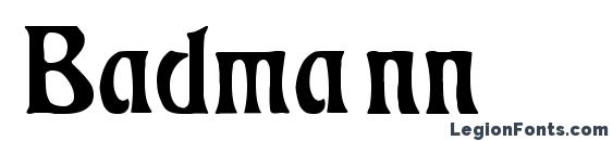 Badmann Font