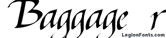 Baggage regular ttstd font, free Baggage regular ttstd font, preview Baggage regular ttstd font