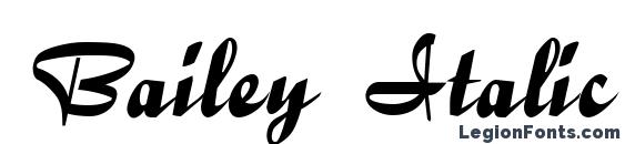Bailey Italic Font