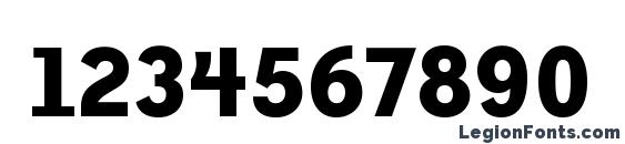 Bailey Sans ITC Bold Font, Number Fonts