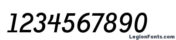 Bailey Sans ITC TT BookItalic Font, Number Fonts