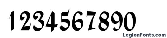 Bailey Script Regular Font, Number Fonts