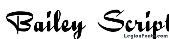 Bailey Script Regular font, free Bailey Script Regular font, preview Bailey Script Regular font