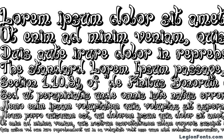 specimens Bajareczka Shadow font, sample Bajareczka Shadow font, an example of writing Bajareczka Shadow font, review Bajareczka Shadow font, preview Bajareczka Shadow font, Bajareczka Shadow font