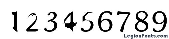 Bajsmask Font, Number Fonts