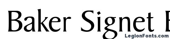 шрифт Baker Signet BT, бесплатный шрифт Baker Signet BT, предварительный просмотр шрифта Baker Signet BT