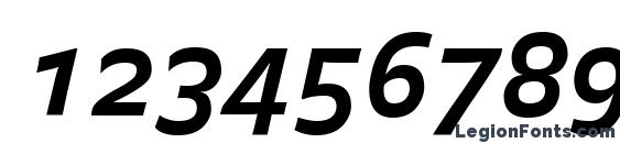 BalanceBold CapsItalic Font, Number Fonts