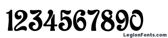 Baldur Regular Font, Number Fonts