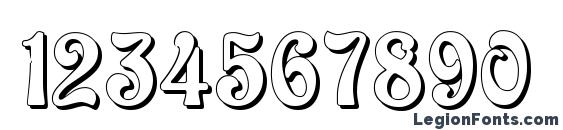 Baldur Shadow Font, Number Fonts