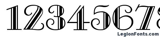 Balerina Normal Font, Number Fonts