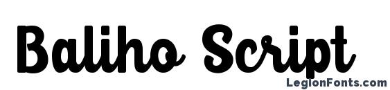 шрифт Baliho Script, бесплатный шрифт Baliho Script, предварительный просмотр шрифта Baliho Script