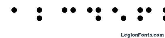 Balkan peninsula braille Font, Number Fonts