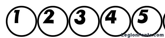 Ball Font, Number Fonts