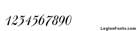 Ballad Script Regular Font, Number Fonts