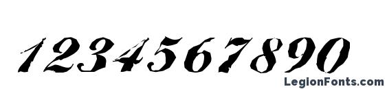 BallantinesAntique Black Regular Font, Number Fonts