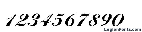 BallantinesAntique Heavy Regular Font, Number Fonts
