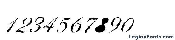 BallantinesAntique Light Regular Font, Number Fonts