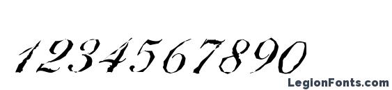 BallantinesAntique Regular Font, Number Fonts