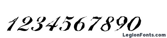 BallantinesAntique Xbold Regular Font, Number Fonts