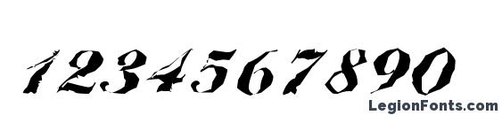 BallantinesRandom Black Regular Font, Number Fonts