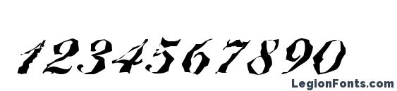 BallantinesRandom Heavy Regular Font, Number Fonts