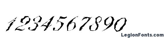 BallantinesRandom Light Regular Font, Number Fonts