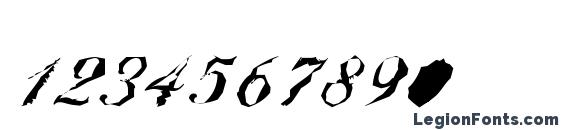 BallantinesRandom Medium Regular Font, Number Fonts