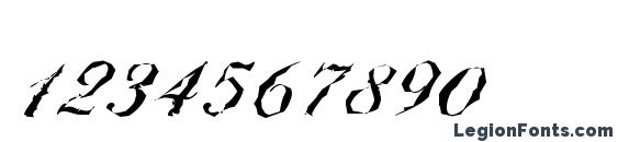 BallantinesRandom Regular Font, Number Fonts