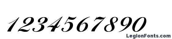 BallantinesSerial Xbold Regular Font, Number Fonts