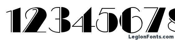 BalletEngraved Font, Number Fonts