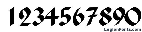 Ballistadisplayscriptssk regular Font, Number Fonts