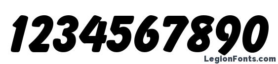 Balloon Extra Bold BT Font, Number Fonts