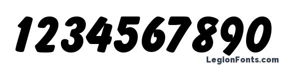 Balloon Xbold Regular Font, Number Fonts