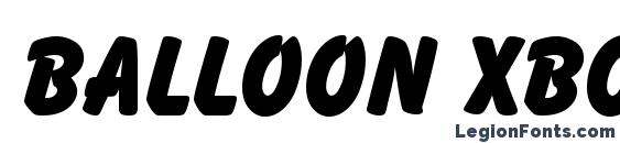 Balloon Xbold Regular Font, All Fonts