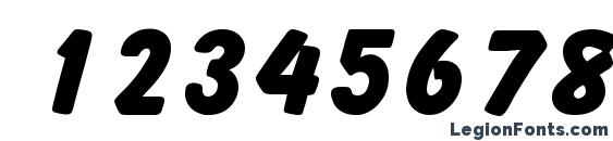 Balloonist sf bold Font, Number Fonts