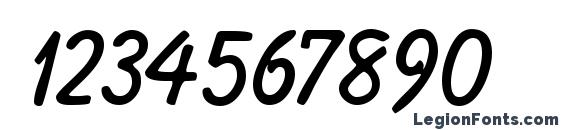 BalloonTwo Regular Font, Number Fonts