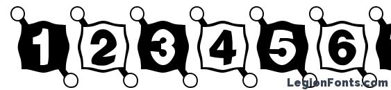 BallTack Font, Number Fonts