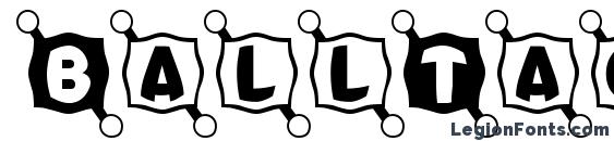 шрифт BallTack, бесплатный шрифт BallTack, предварительный просмотр шрифта BallTack