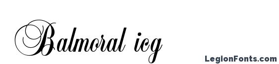Balmoral icg Font, Cool Fonts