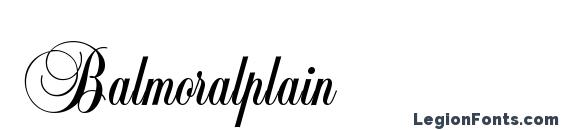 Balmoralplain Font, Stylish Fonts