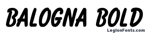 шрифт Balogna Bold, бесплатный шрифт Balogna Bold, предварительный просмотр шрифта Balogna Bold