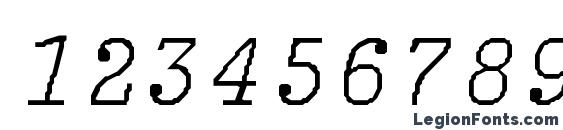 Balsam light Font, Number Fonts