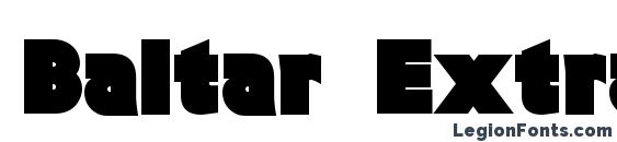 Baltar Extra Heavy font, free Baltar Extra Heavy font, preview Baltar Extra Heavy font
