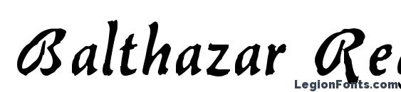 Balthazar Regular Font