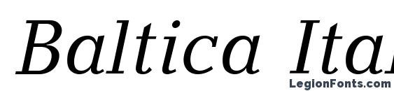 Baltica Italic.001.001 font, free Baltica Italic.001.001 font, preview Baltica Italic.001.001 font