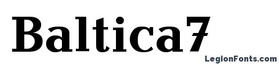 Baltica7 font, free Baltica7 font, preview Baltica7 font