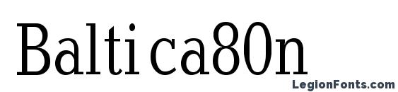 Baltica80n font, free Baltica80n font, preview Baltica80n font